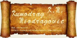 Kumodrag Miodragović vizit kartica